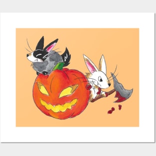 October Rabbits Posters and Art